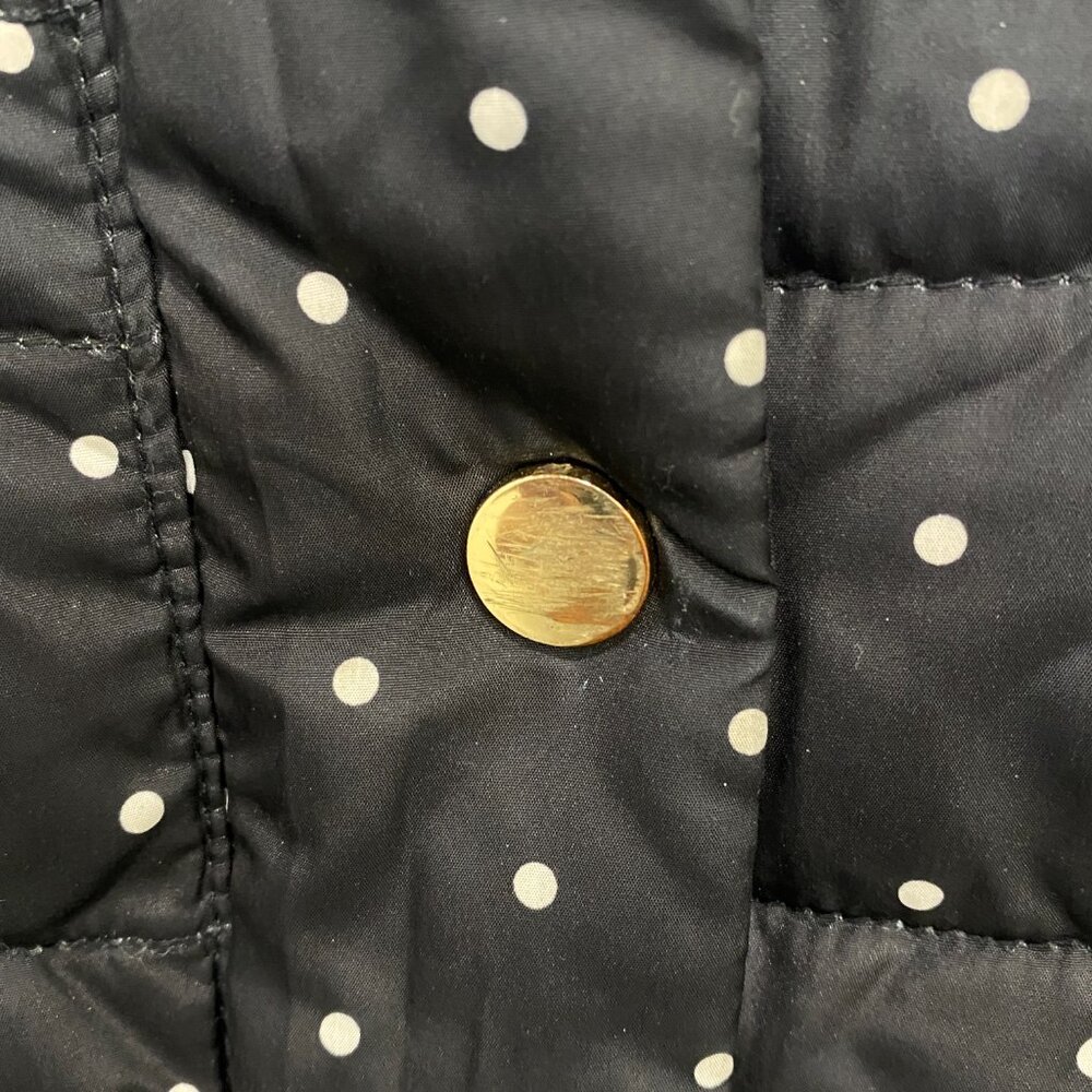 Charter Club Quilted Puffer Vest Polka Dot Pattern Lightweight Black XL - Picture 7 of 7